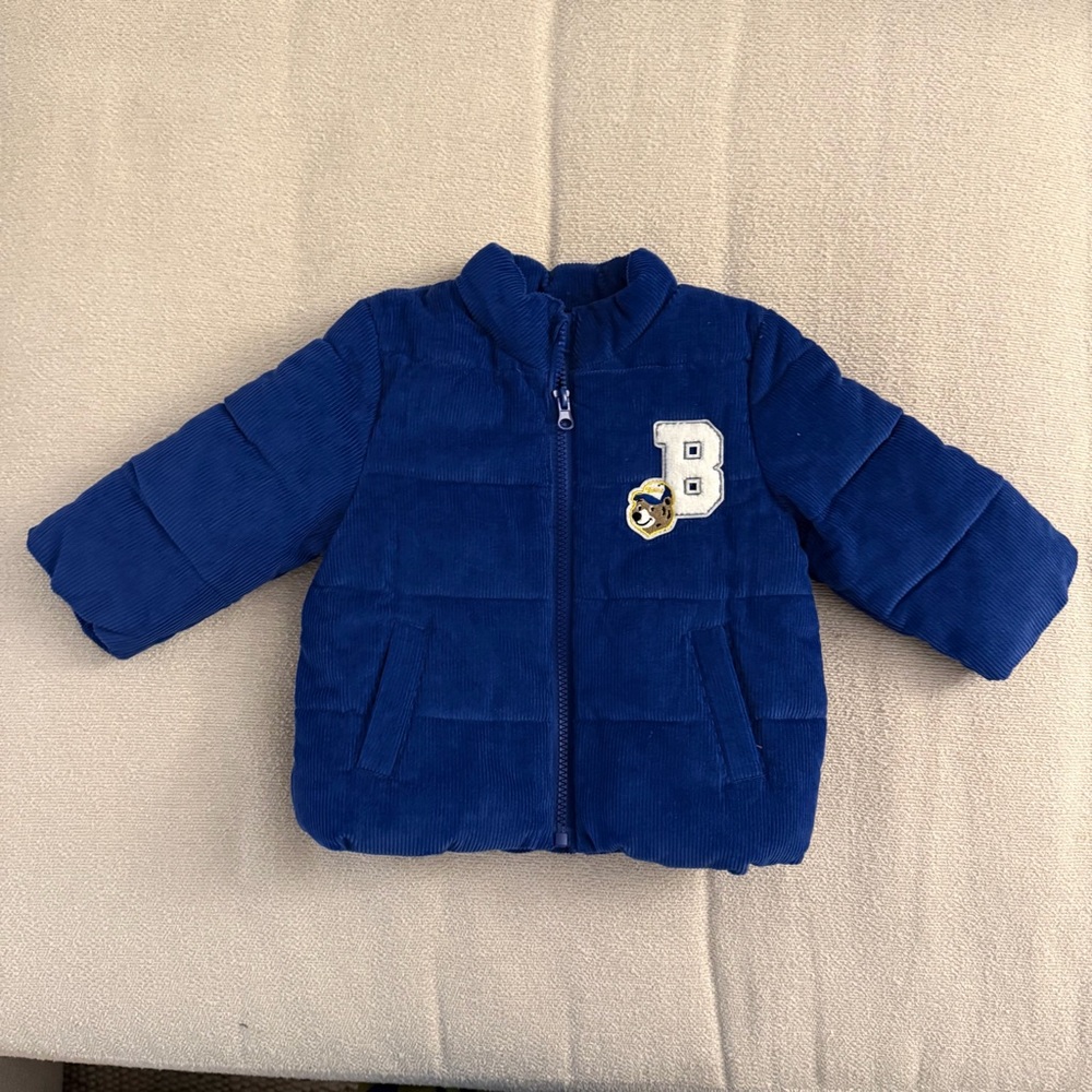 Blue Kids Jacket with Patch